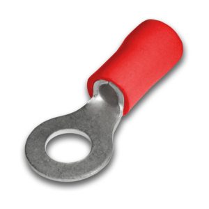 TERMINAL OJAL ROJO 1/4 (CABLE 22 - 16 AWG) RV 1 - 6 ( X 100 UNID) - IMPORTADO