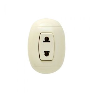TOMA SOBREPONER SIMPLE TIPO UNIVERSAL 10A 127/250V - FRANCO