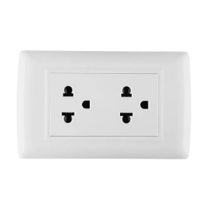 TOMACORRIENTE DOBLE CD - 022R - CASTIL